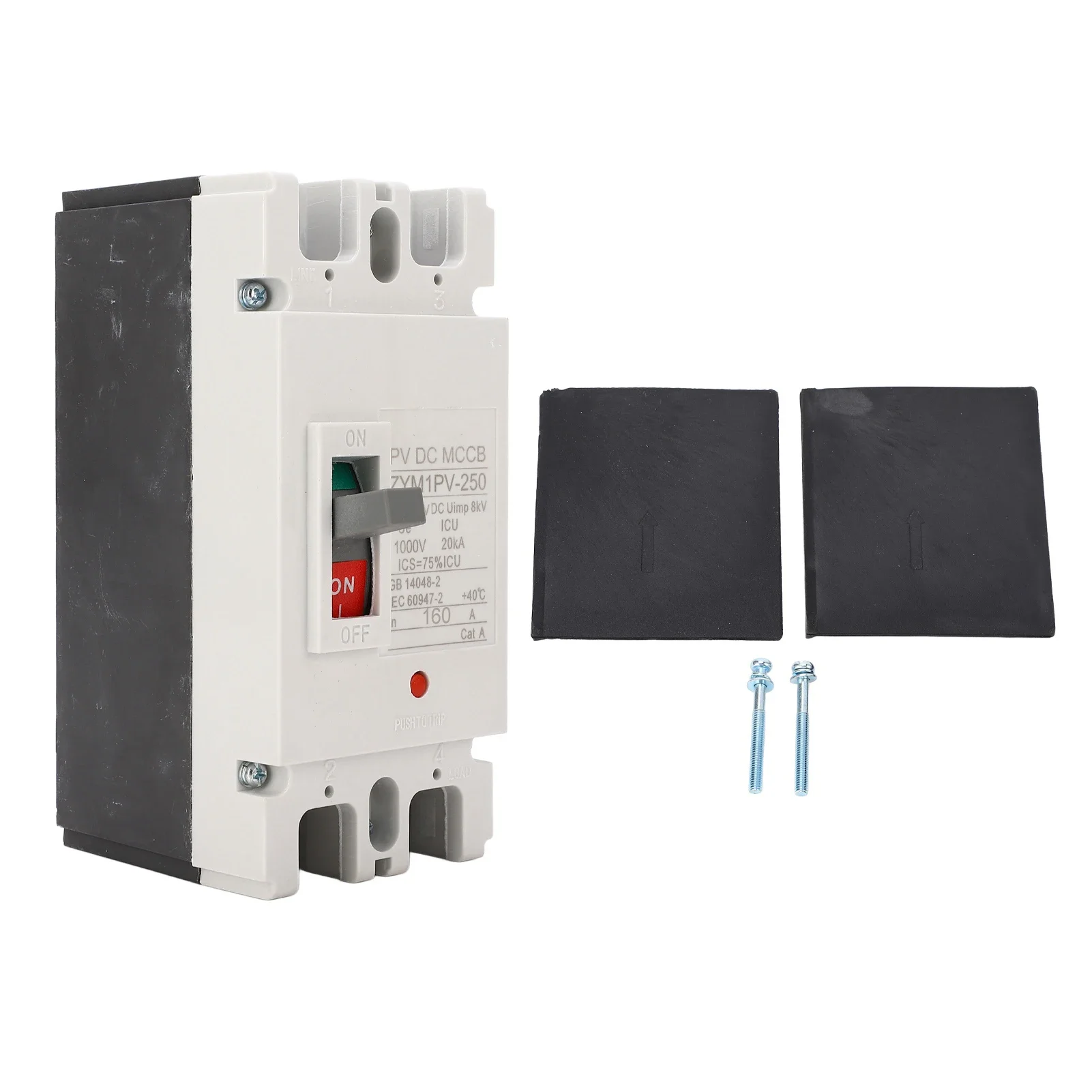 DC Circuit Breaker 1000V Thermosetting Plastic Shell 20KA Breaking 2P Solar Circuit Breaker Strong Conductivity for Industrial
DC Circuit Breaker 1000V Thermosetting Plastic Shell 20KA Breaking 2P Solar Circuit Breaker Strong Conductivity for Industrial