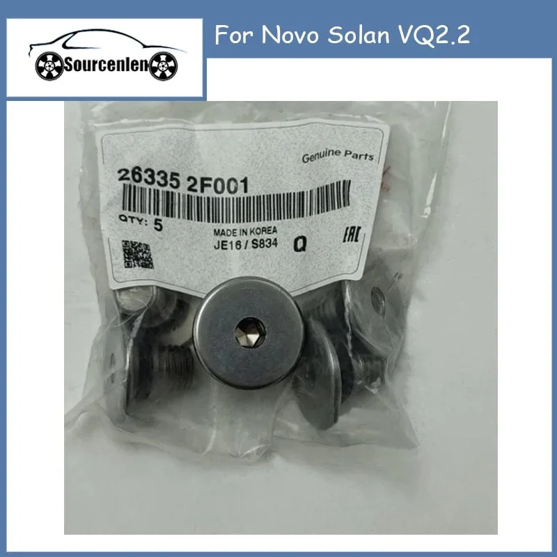 5 шт. для Sorento, новый винт фильтра двигателя SantaFe VQ2.2 263352F001 26335-2F001
5 шт. для Sorento, новый винт фильтра двигателя SantaFe VQ2.2 263352F001 26335-2F001