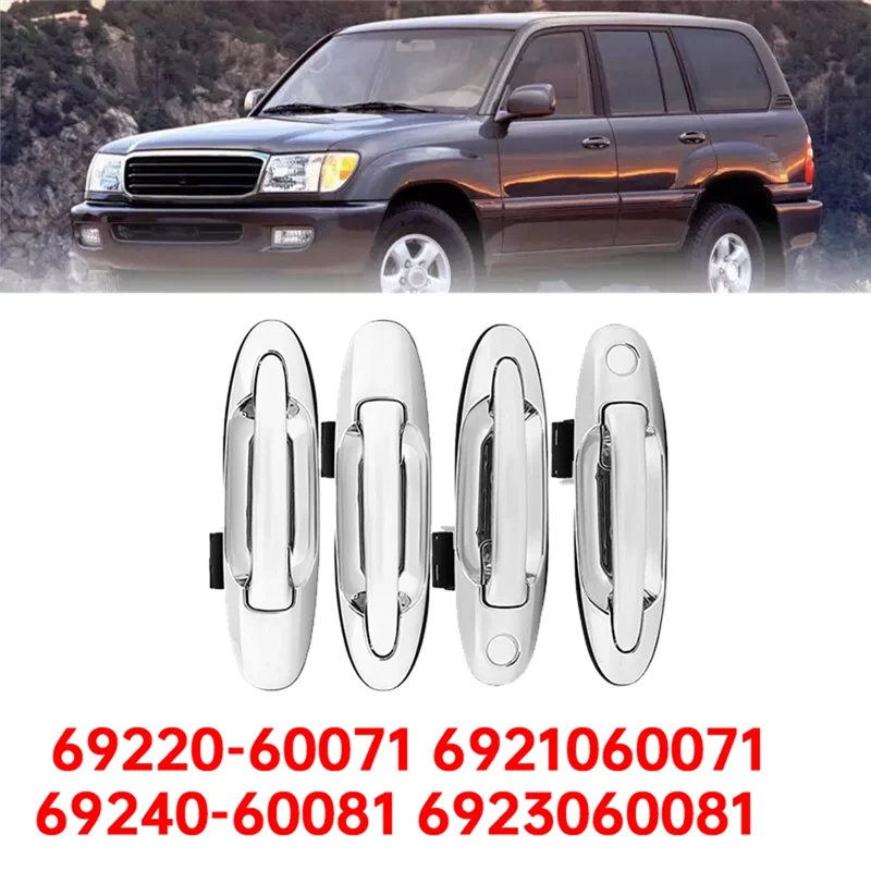 A82M-4 шт./компл. внешняя дверная ручка для Toyota Land Cruiser Lexus LX470 98-07 69220-60071 6921060071 69240-60081 6923060081
A82M-4 шт./компл. внешняя дверная ручка для Toyota Land Cruiser Lexus LX470 98-07 69220-60071 6921060071 69240-60081 6923060081