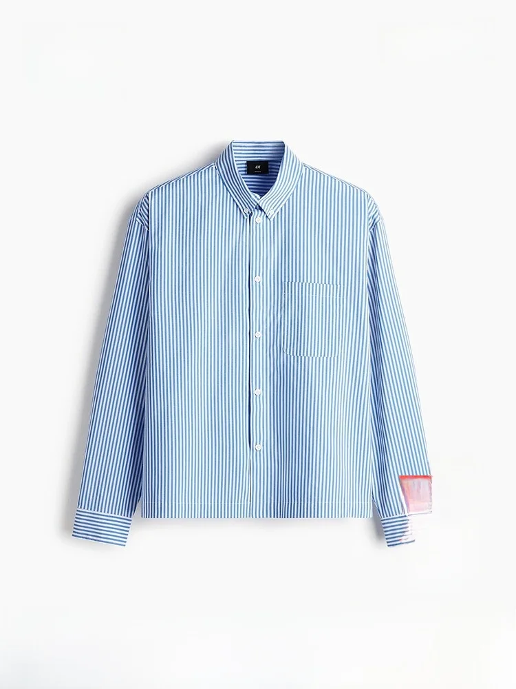 H&M Men's Casual Cotton Shirt Standard Fit Long Sleeve Button Detail Pocket Detail Daily Wear Regular Length Open Cardigan
H&M Men's Casual Cotton Shirt Standard Fit Long Sleeve Button Detail Pocket Detail Daily Wear Regular Length Open Cardigan