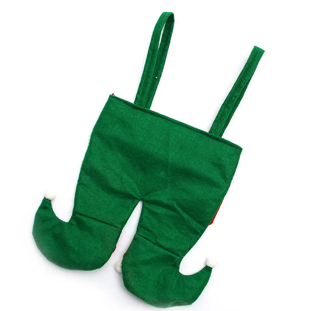 Unique Elf Pants Shaped Gift Bag for Christmas Wine Storage Reusable Non-Woven Tote with Hanging Function Party Decor Accessory
Unique Elf Pants Shaped Gift Bag for Christmas Wine Storage Reusable Non-Woven Tote with Hanging Function Party Decor Accessory