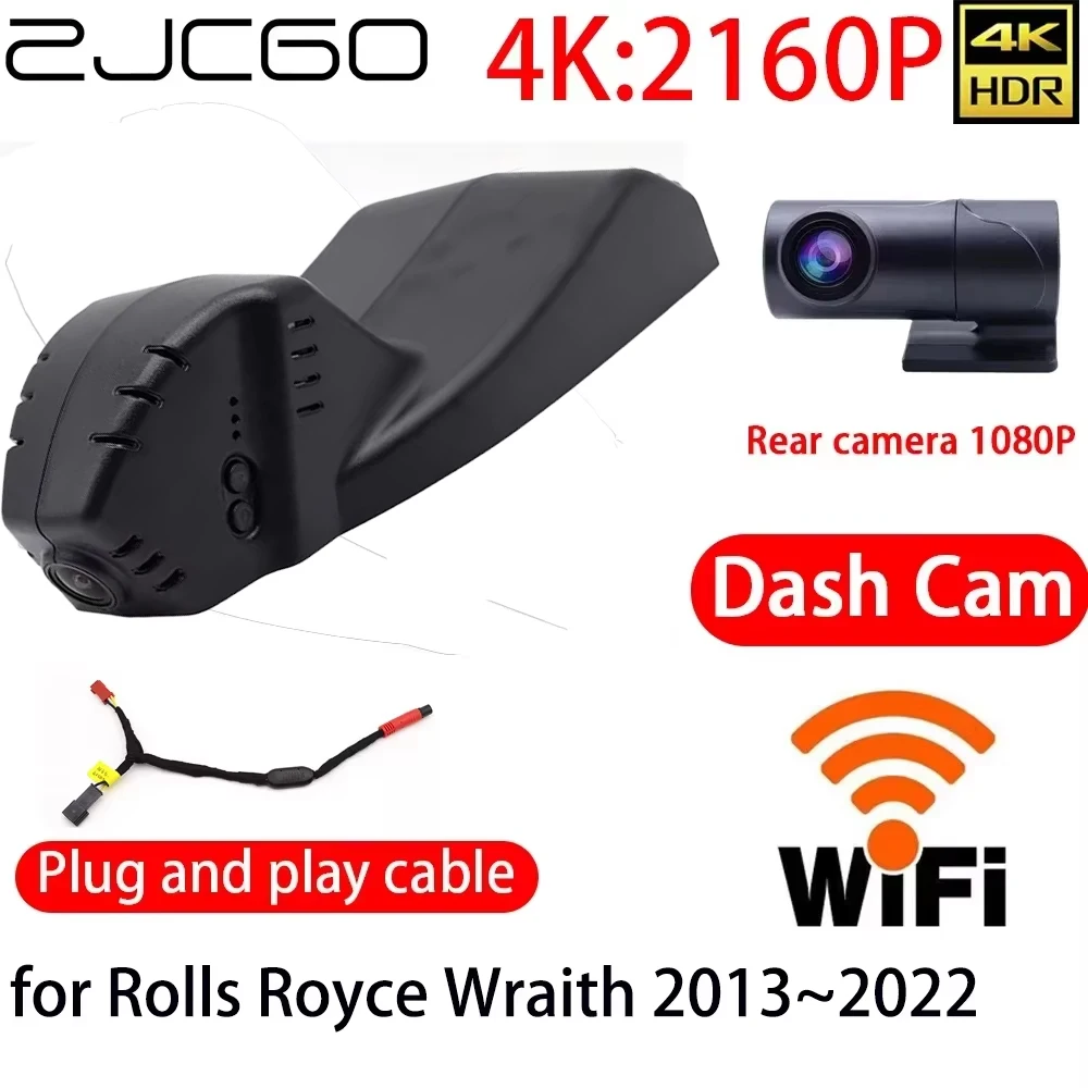 ZJCGO 4K Car DVR Dash Cam Wifi Front Rear Camera 24h Monitor for Rolls Royce Wraith 2013~20220
ZJCGO 4K Car DVR Dash Cam Wifi Front Rear Camera 24h Monitor for Rolls Royce Wraith 2013~20220