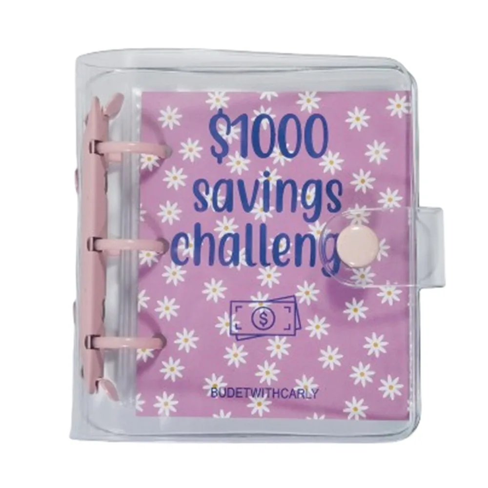 Mini Money Saving Binder PVC $150/300/500/1000 Mini Budget Binder Colorful Waterproof Savings Challenges Book
Mini Money Saving Binder PVC $150/300/500/1000 Mini Budget Binder Colorful Waterproof Savings Challenges Book