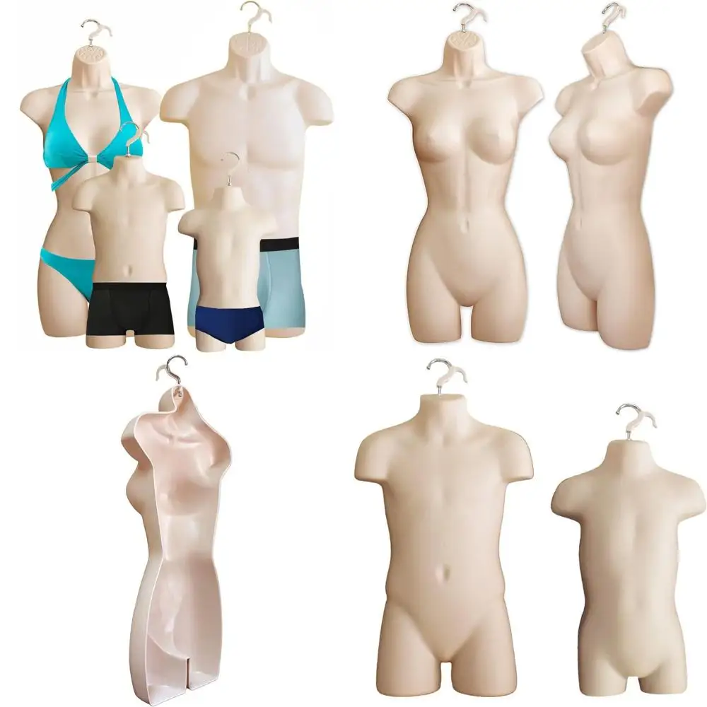 Universal Hanging Mannequin Set for Male, Female, Child & Toddler - Ideal for T-Shirt Displays, Countertop Shows, S-M Sizes (Lon
Universal Hanging Mannequin Set for Male, Female, Child & Toddler - Ideal for T-Shirt Displays, Countertop Shows, S-M Sizes (Lon