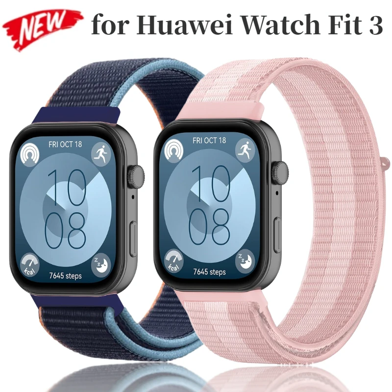 Ремешок нейлоновый для Huawei Watch Fit 3, плетеный спортивный браслет для Huawei Watch Fit 3, браслет для смарт-часов
Ремешок нейлоновый для Huawei Watch Fit 3, плетеный спортивный браслет для Huawei Watch Fit 3, браслет для смарт-часов