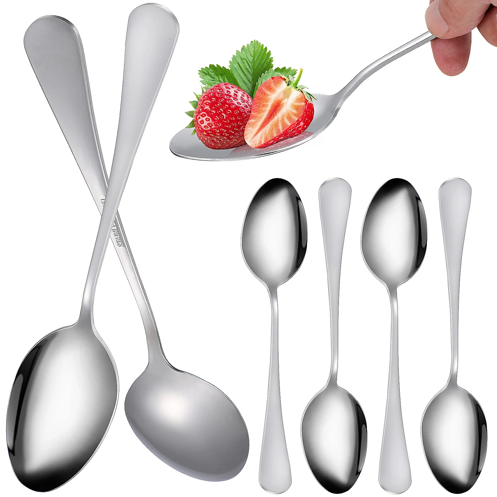 6 Pcs Dinner Set Japanese Style Stainless Steel Wear Resistant Dishwasher Safe Ergonomic Lightweight Food Serving Soup Rice
6 Pcs Dinner Set Japanese Style Stainless Steel Wear Resistant Dishwasher Safe Ergonomic Lightweight Food Serving Soup Rice