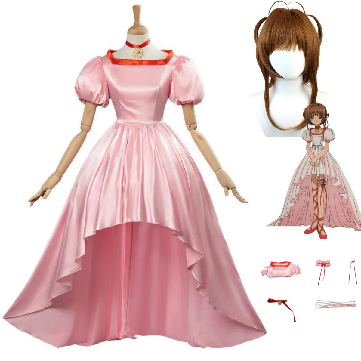 Аниме Cardcaptor Sakura Card Captor Kinomoto Sakura Косплей Костюм Парик Розовое Платье Принцессы Женский Сексуальный Милый Костюм Для Дня Рождения
Аниме Cardcaptor Sakura Card Captor Kinomoto Sakura Косплей Костюм Парик Розовое Платье Принцессы Женский Сексуальный Милый Костюм Для Дня Рождения