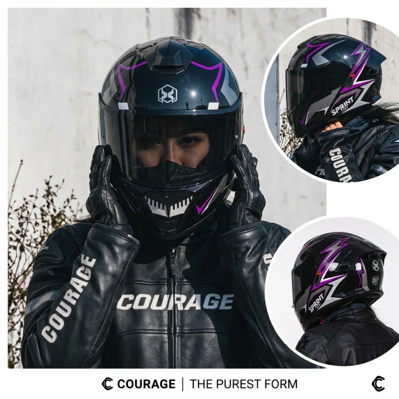 DOT Approved Modular Flip Up Full Face Helmet Double Visor Motorcycle Casque Moto For Motocross Street Racing
DOT Approved Modular Flip Up Full Face Helmet Double Visor Motorcycle Casque Moto For Motocross Street Racing