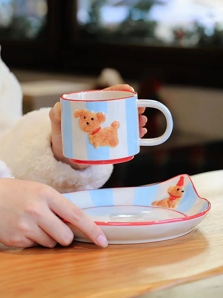 Pickup Collection Cartoon Dog Ceramic Coffee Cup and Dish Cute Girl Wedding Gift Box Valentine's Day Gift Cup 
Pickup Collection Cartoon Dog Ceramic Coffee Cup and Dish Cute Girl Wedding Gift Box Valentine's Day Gift Cup