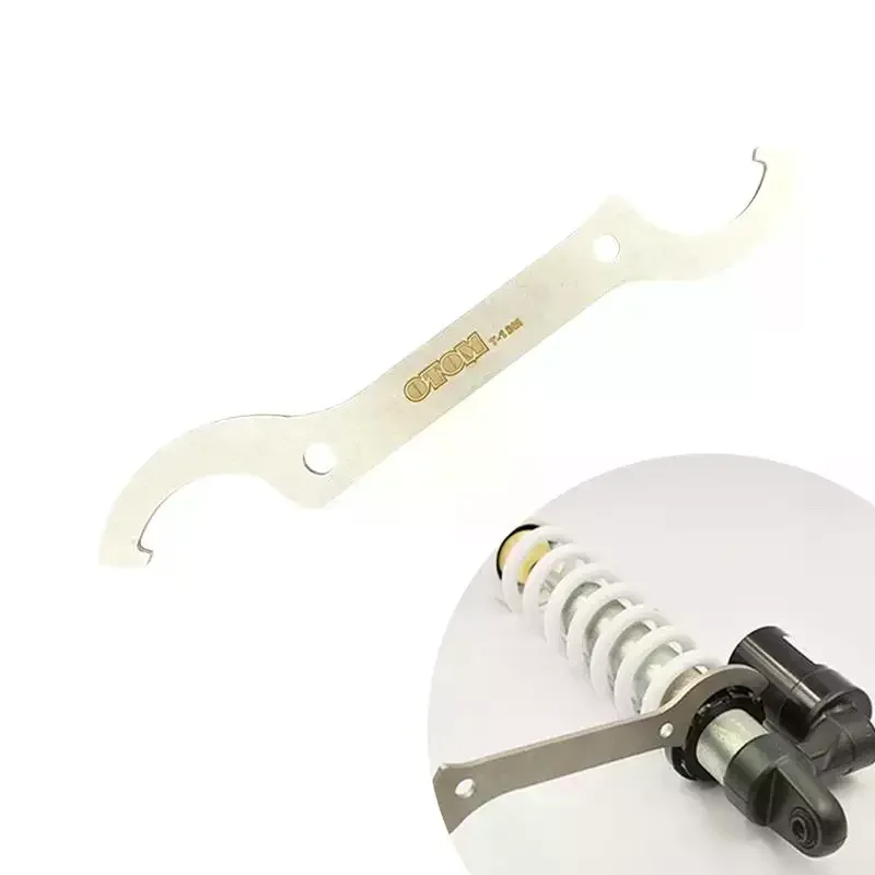 OTOM Motorcycle Wrench Rear Shock Absorber Adjustment Tools Universal C Hook Stainless Steel Regulation Spanner
OTOM Motorcycle Wrench Rear Shock Absorber Adjustment Tools Universal C Hook Stainless Steel Regulation Spanner