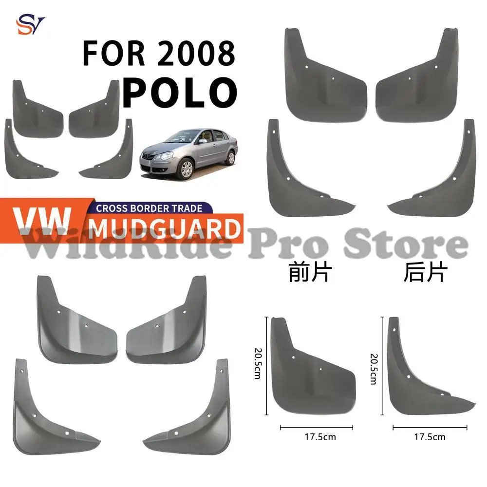Front and Rear Mud Flaps for 2008 Volkswagen Polo Tire Fender Guards PP Soft Rubber Material Easy Installation Protection
Front and Rear Mud Flaps for 2008 Volkswagen Polo Tire Fender Guards PP Soft Rubber Material Easy Installation Protection