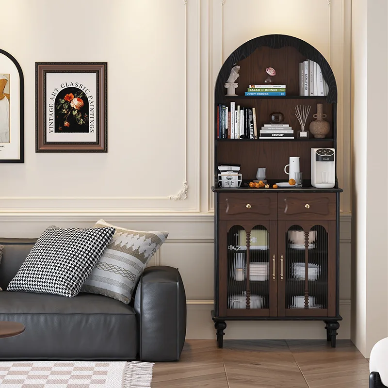 French cream solid wood dining side cabinet American retro living room low edge storage chest dining room tableware oak cabinet
French cream solid wood dining side cabinet American retro living room low edge storage chest dining room tableware oak cabinet