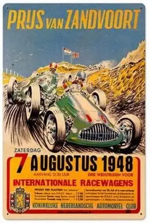 Metal Plate Tin Sign Antique Retro Zandvoort Grand Prix 1946 Vintage Home Wall Decorative Dimensions Size:
Metal Plate Tin Sign Antique Retro Zandvoort Grand Prix 1946 Vintage Home Wall Decorative Dimensions Size: