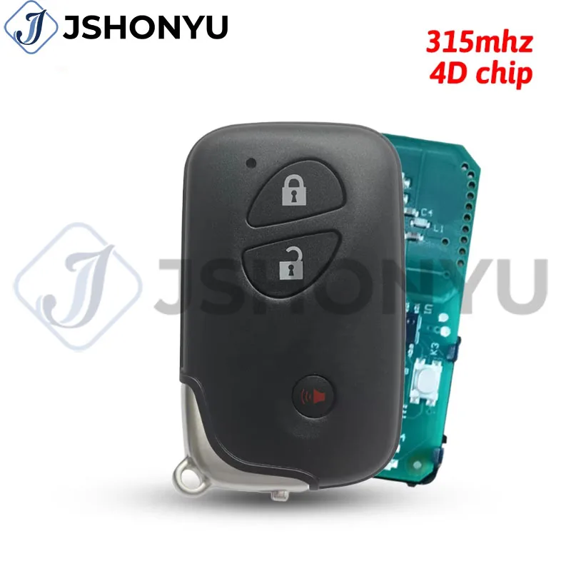JsHonYu HYQ14ACX 315MHz 4D Chip Smart Remote Key for Lexus RX350 RX450h CT200h Part 89904-48481 89904-48181 3 Buttons
JsHonYu HYQ14ACX 315MHz 4D Chip Smart Remote Key for Lexus RX350 RX450h CT200h Part 89904-48481 89904-48181 3 Buttons
