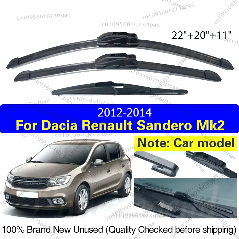 Wiper Front Rear Wiper Blades Windshield Windscreen Window 22"20"11" Car Accessories For Dacia Renault Sandero MK2 2012 - 2014
Wiper Front Rear Wiper Blades Windshield Windscreen Window 22"20"11" Car Accessories For Dacia Renault Sandero MK2 2012 - 2014