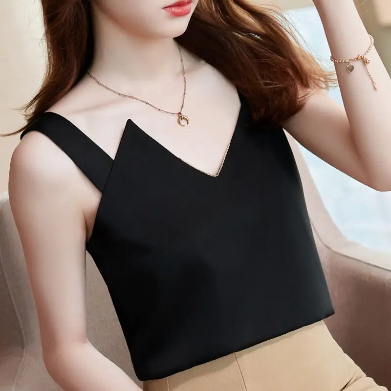 Women Clothes Summer Fashion Casual Simplicity Trend Sexy Fashionable Appear Thin Sling Female Sleeveless Solid Color Camisole
Women Clothes Summer Fashion Casual Simplicity Trend Sexy Fashionable Appear Thin Sling Female Sleeveless Solid Color Camisole