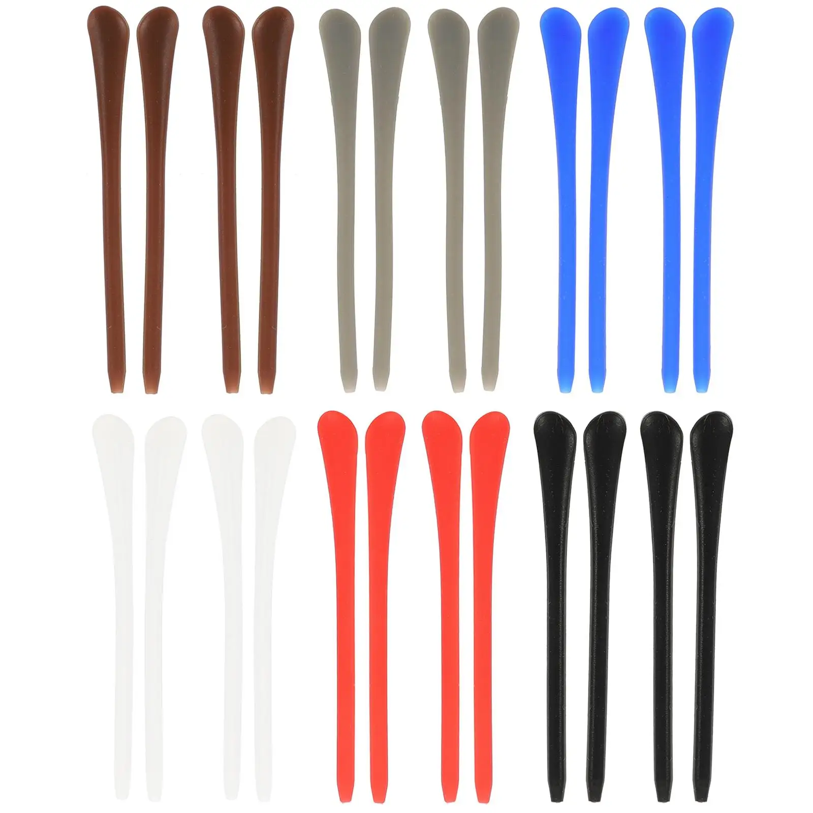 12 Pairs Glasses Leg Covers Anti-Slip Silicone Ear Grips Blue Gray Black White Coffee Each 2 Pcs For Sports Eyewear Accessories
12 Pairs Glasses Leg Covers Anti-Slip Silicone Ear Grips Blue Gray Black White Coffee Each 2 Pcs For Sports Eyewear Accessories