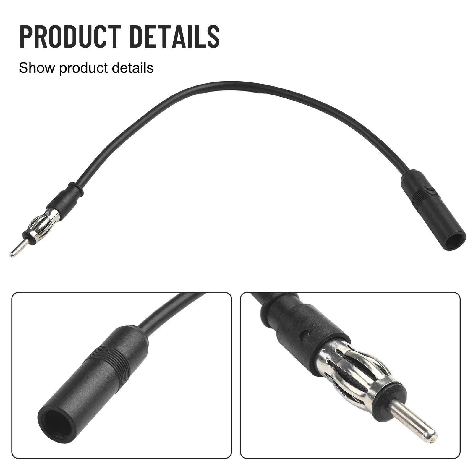 1x FM Radio Antenna Extension Cable Cord Portable Accessory Fit For Auto Black Replacement Car-Accessories
1x FM Radio Antenna Extension Cable Cord Portable Accessory Fit For Auto Black Replacement Car-Accessories