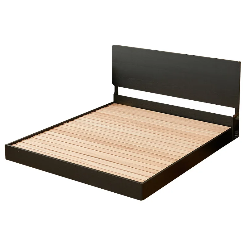 Black all solid wood bed Nordic suspended high box storage
Black all solid wood bed Nordic suspended high box storage