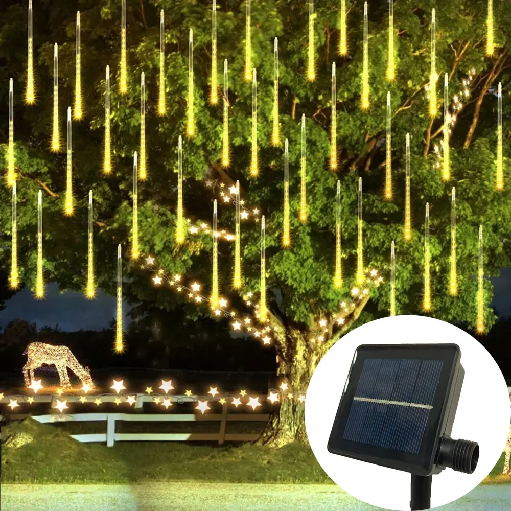 8 Tube Christmas Tree Decor Solar Meteor Shower Rain Garland Holiday Light Outdoor String Lights Street Garden Wedding Decor
8 Tube Christmas Tree Decor Solar Meteor Shower Rain Garland Holiday Light Outdoor String Lights Street Garden Wedding Decor