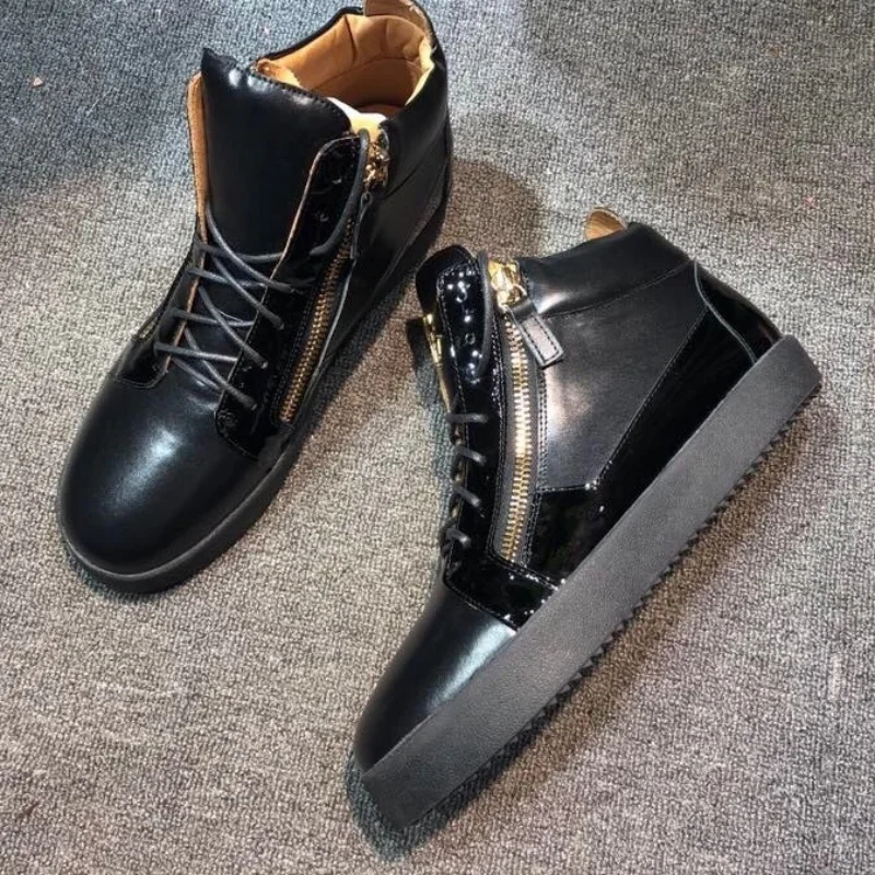 Top Hight Quality Casual Sneakers For Men and Women Real Leather Brand Designer Unisex Tennis Shoes GZ Zipper Loafer Shoes G701
Top Hight Quality Casual Sneakers For Men and Women Real Leather Brand Designer Unisex Tennis Shoes GZ Zipper Loafer Shoes G701
