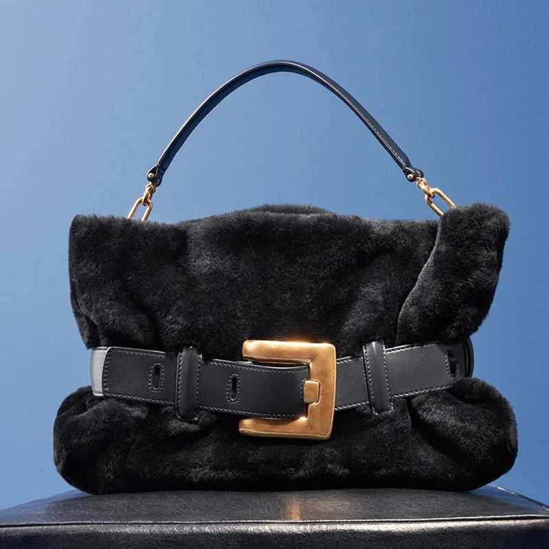 Faux Fur Underarm Clutch Bags For Women Luxury Designer Handbag And Purses 2026 New In Belt Buckle Imitation Rabbit Fur Shoulder
Faux Fur Underarm Clutch Bags For Women Luxury Designer Handbag And Purses 2026 New In Belt Buckle Imitation Rabbit Fur Shoulder