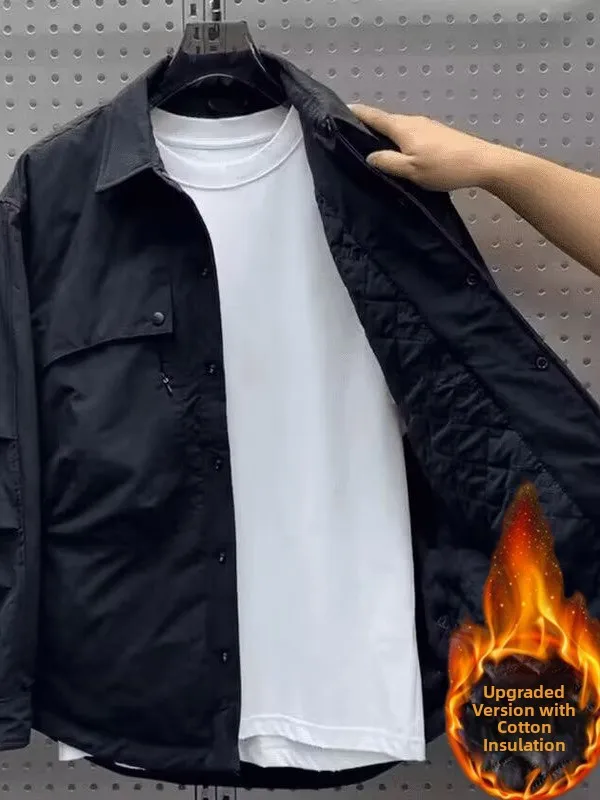 Осень-зима, новинка, мужская повседневная хлопковая рабочая куртка, теплая куртка с откидным воротником, универсальная модная верхняя одежда для отдыха, пальто
Осень-зима, новинка, мужская повседневная хлопковая рабочая куртка, теплая куртка с откидным воротником, универсальная модная верхняя одежда для отдыха, пальто