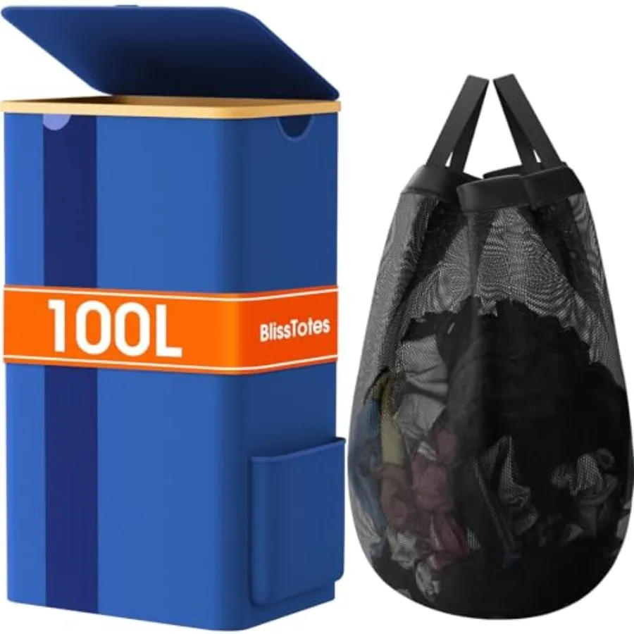 Bamboo Laundry Hamper with Lid Breathable Mesh Bag and Window Portable Moisture Resistant
Bamboo Laundry Hamper with Lid Breathable Mesh Bag and Window Portable Moisture Resistant