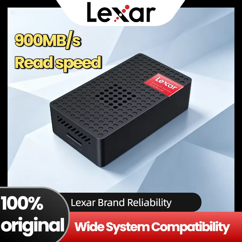 Lexar PLAY PRO microSDXC Express Dedicated Card Reader Read Speed Up to 900MB/s USB 3.2 Gen 2 Built in Fan 100 Original Pro
Lexar PLAY PRO microSDXC Express Dedicated Card Reader Read Speed Up to 900MB/s USB 3.2 Gen 2 Built in Fan 100 Original Pro