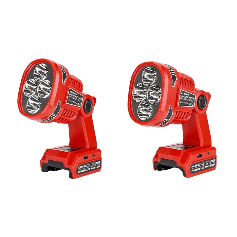 For Craftsman 14.4-20V Batteries LED Work Light 12W Flashlight LED Flood Light Cordless Handheld Spotlight For Camping Emergency
For Craftsman 14.4-20V Batteries LED Work Light 12W Flashlight LED Flood Light Cordless Handheld Spotlight For Camping Emergency