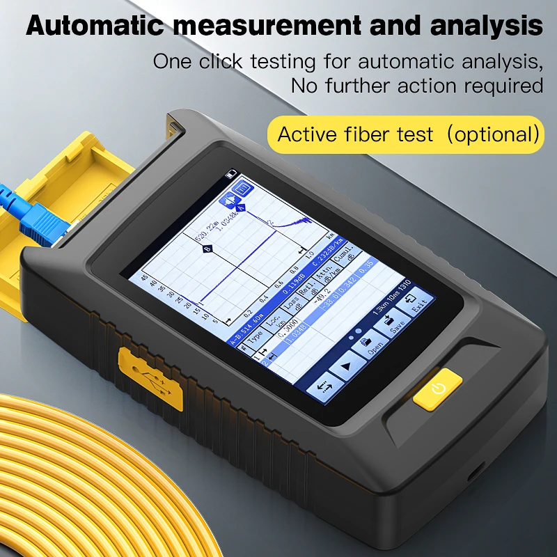 COMPTYCO KP100 80KM OTDR Optical Fiber Breakpoint Loss Testing Tool Optical Time Domain Reflectometer Fiber Optic Cable Tester
COMPTYCO KP100 80KM OTDR Optical Fiber Breakpoint Loss Testing Tool Optical Time Domain Reflectometer Fiber Optic Cable Tester