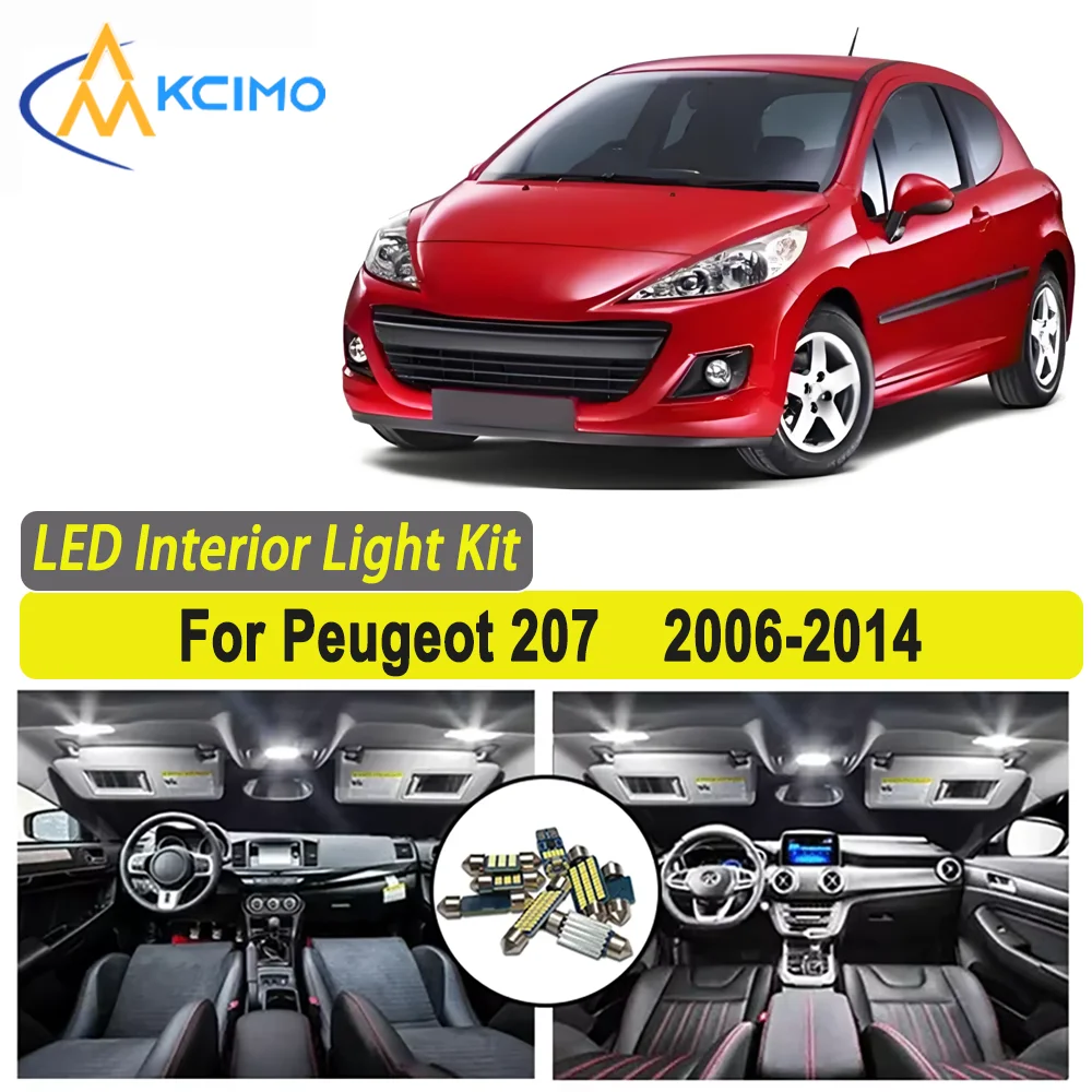 Kcimo LED For Peugeot 207 (2006-2014) Premium Bright LED Interior Dome Map Trunk Light Kit Car Led Lamps Canbus Car LED Lights
Kcimo LED For Peugeot 207 (2006-2014) Premium Bright LED Interior Dome Map Trunk Light Kit Car Led Lamps Canbus Car LED Lights
