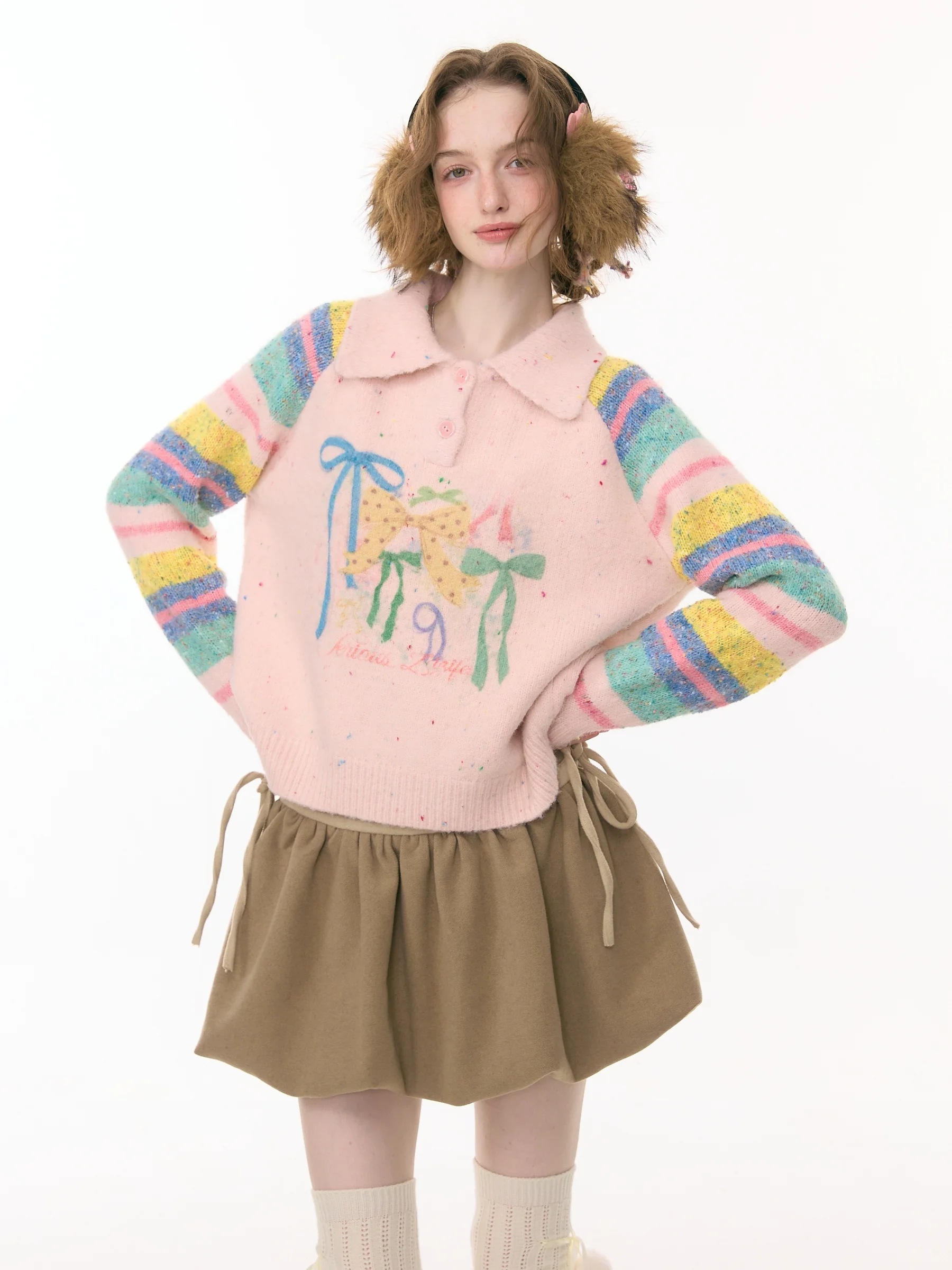 Розовый свитер с бантом и полосатым узором для девочек, утепленный, с длинными рукавами, в американском стиле, свободного кроя, эксклюзивно онлайн
Розовый свитер с бантом и полосатым узором для девочек, утепленный, с длинными рукавами, в американском стиле, свободного кроя, эксклюзивно онлайн