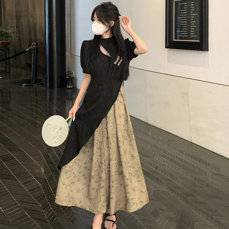 plus Size Summer Dr Slimming A-Line Long Skirt Conceal Meat Anti-Aging High Waist ort Sve Zipper Closure Chinese Sle
plus Size Summer Dr Slimming A-Line Long Skirt Conceal Meat Anti-Aging High Waist ort Sve Zipper Closure Chinese Sle
