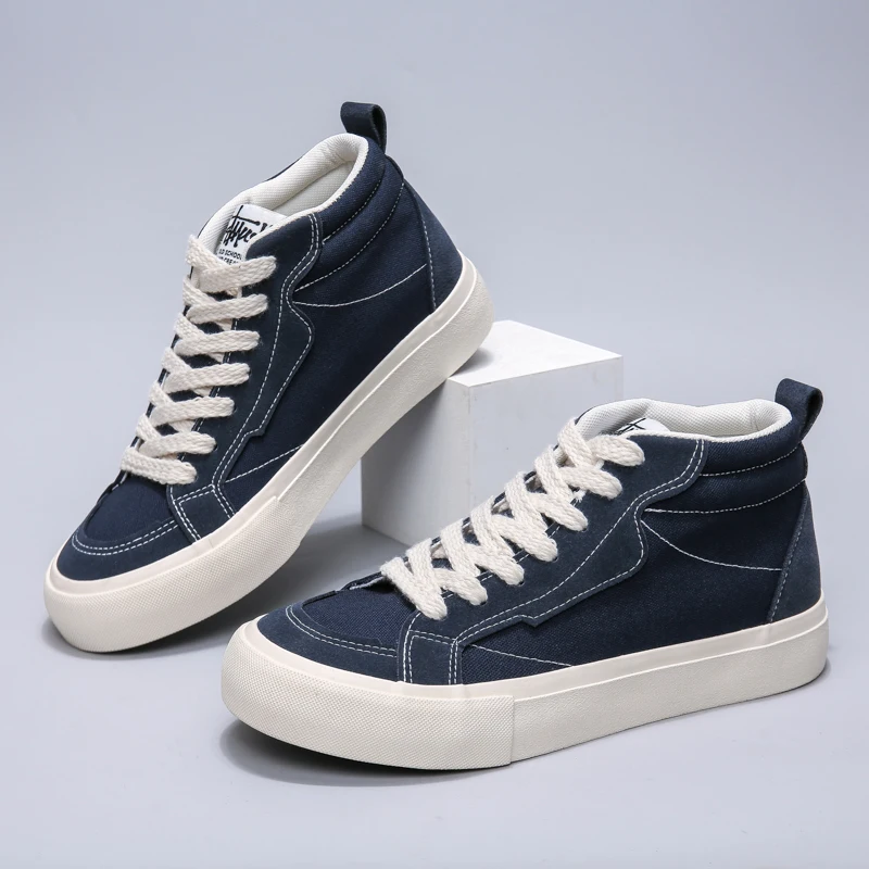 New Canvas Men's Casual Shoes Fashion Breath Man Footwear Comfortable Breathable Outsole High Top Ankle Boots Anti Slip Sneakers
New Canvas Men's Casual Shoes Fashion Breath Man Footwear Comfortable Breathable Outsole High Top Ankle Boots Anti Slip Sneakers