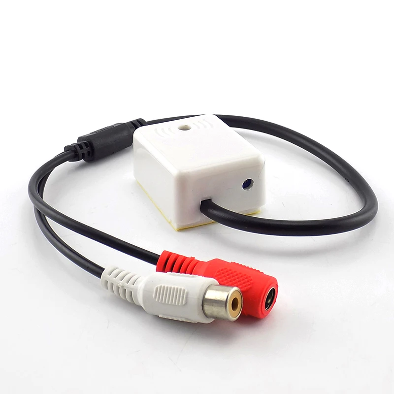 Microphone Sound Monitor Audio Pickup Sound Security Monitoring DC 9V-12V RCA Female Adapter for CCTV Camera Security System
Microphone Sound Monitor Audio Pickup Sound Security Monitoring DC 9V-12V RCA Female Adapter for CCTV Camera Security System