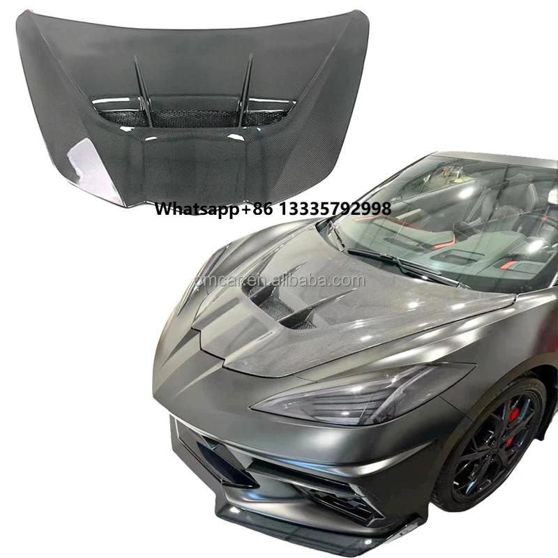 ZR1 Style Carbon Fiber Front Hood Bonnet for Chevrolet Corvette C8 Car Accessories Carbon Bonnet Engine Cover for Corvette C8
ZR1 Style Carbon Fiber Front Hood Bonnet for Chevrolet Corvette C8 Car Accessories Carbon Bonnet Engine Cover for Corvette C8
