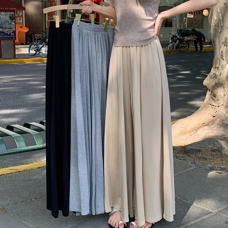 2024 New Ins Style High Waist Hanging Wide Leg Culottes Women's Pants Y2k Summer Fashion Flutters Loose Solid Color Casual Pants
2024 New Ins Style High Waist Hanging Wide Leg Culottes Women's Pants Y2k Summer Fashion Flutters Loose Solid Color Casual Pants