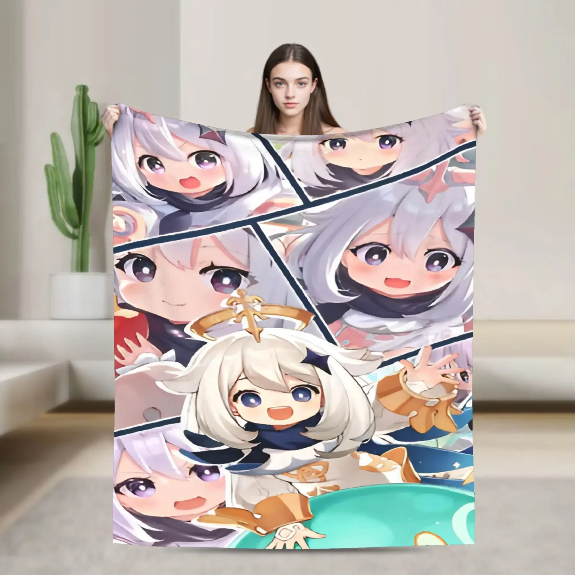 Cute Q Version Genshin Impact Raiden Shogun Nahida Keqing Neuvillette Blanket Soft Throw Blanket for Couch Chair Bed
Cute Q Version Genshin Impact Raiden Shogun Nahida Keqing Neuvillette Blanket Soft Throw Blanket for Couch Chair Bed