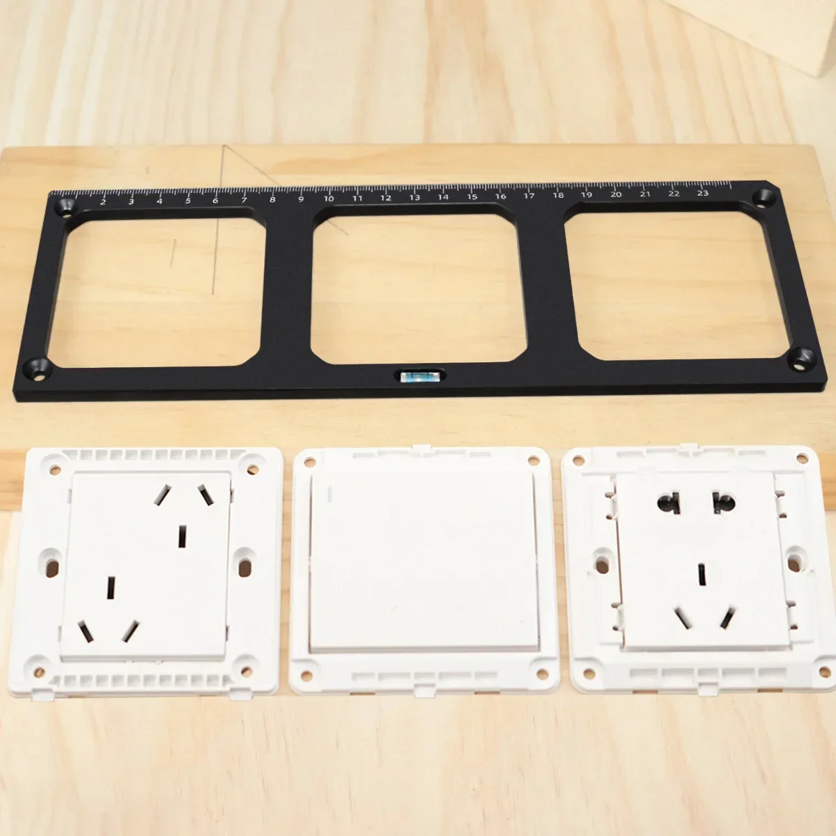 Switch Socket Opening Template - 86 Type Socket Box Hole Template Wood Board Slotting Template for Cabinet Woodworking
Switch Socket Opening Template - 86 Type Socket Box Hole Template Wood Board Slotting Template for Cabinet Woodworking
