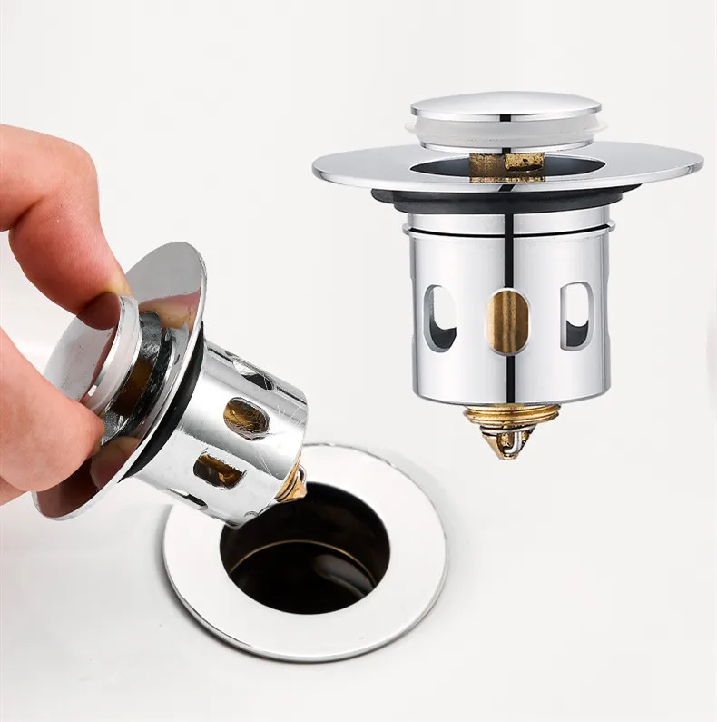 Washbasin Plug Anti Odor Pop-Up Bounce Core Total Copper Hair Catcher Shower Sink Strainer Str Drain Strainer Cover Grate Waste
Washbasin Plug Anti Odor Pop-Up Bounce Core Total Copper Hair Catcher Shower Sink Strainer Str Drain Strainer Cover Grate Waste