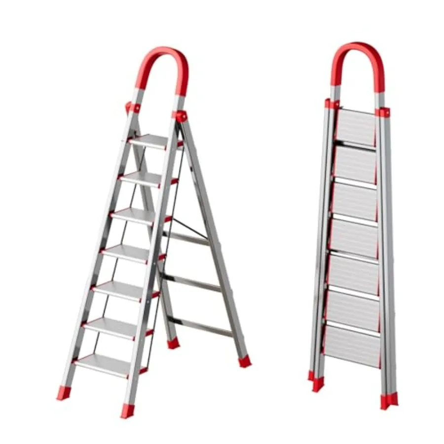 【Spot goods】7 Step Ladder with Comfort HandrailFolding Step Stool Heavy Duty 300 Lbs Load Protable Step Tool with Anti-Slip Wid
【Spot goods】7 Step Ladder with Comfort HandrailFolding Step Stool Heavy Duty 300 Lbs Load Protable Step Tool with Anti-Slip Wid