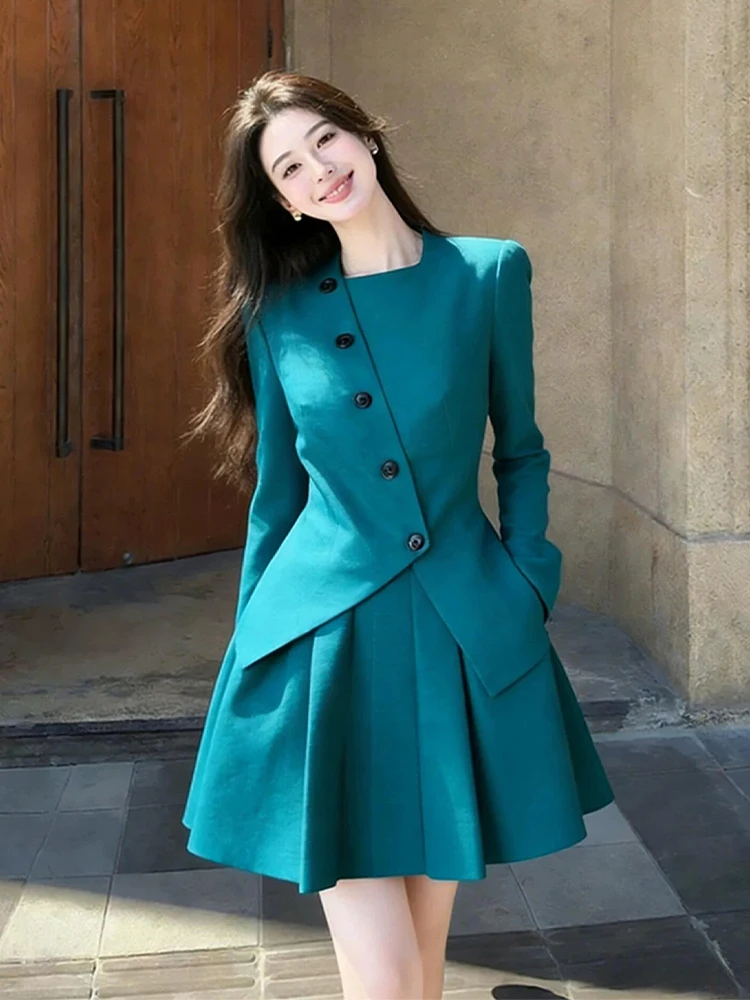 Elegant Spring New Style Women's Suiting Outfit Luxury Feel Jacket And Skirt Set Comfortable Long Sleeve round Neck
Elegant Spring New Style Women's Suiting Outfit Luxury Feel Jacket And Skirt Set Comfortable Long Sleeve round Neck