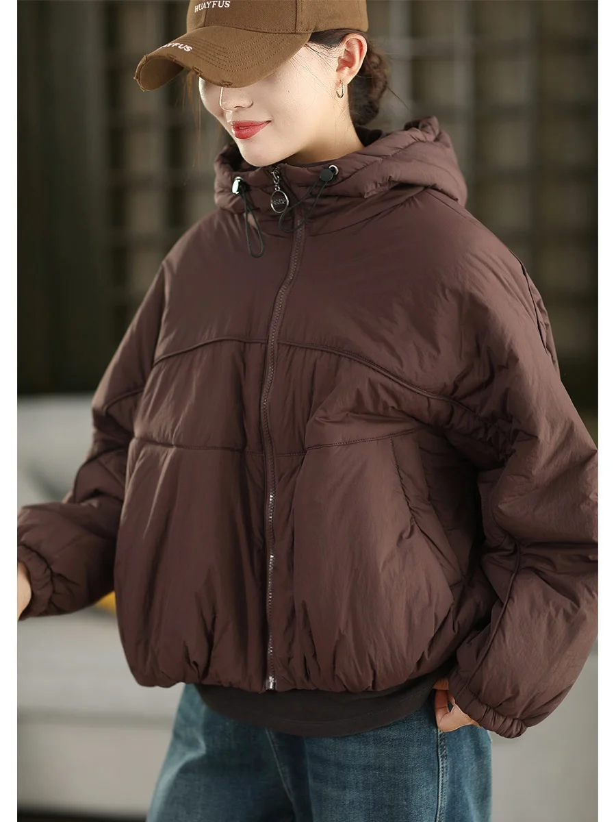 Thiened Cotton Jaet Women's Faionable Hooded Winter Coat Warm Bread Sle Cotton Clothing Outerwear Retro Sle
Thiened Cotton Jaet Women's Faionable Hooded Winter Coat Warm Bread Sle Cotton Clothing Outerwear Retro Sle