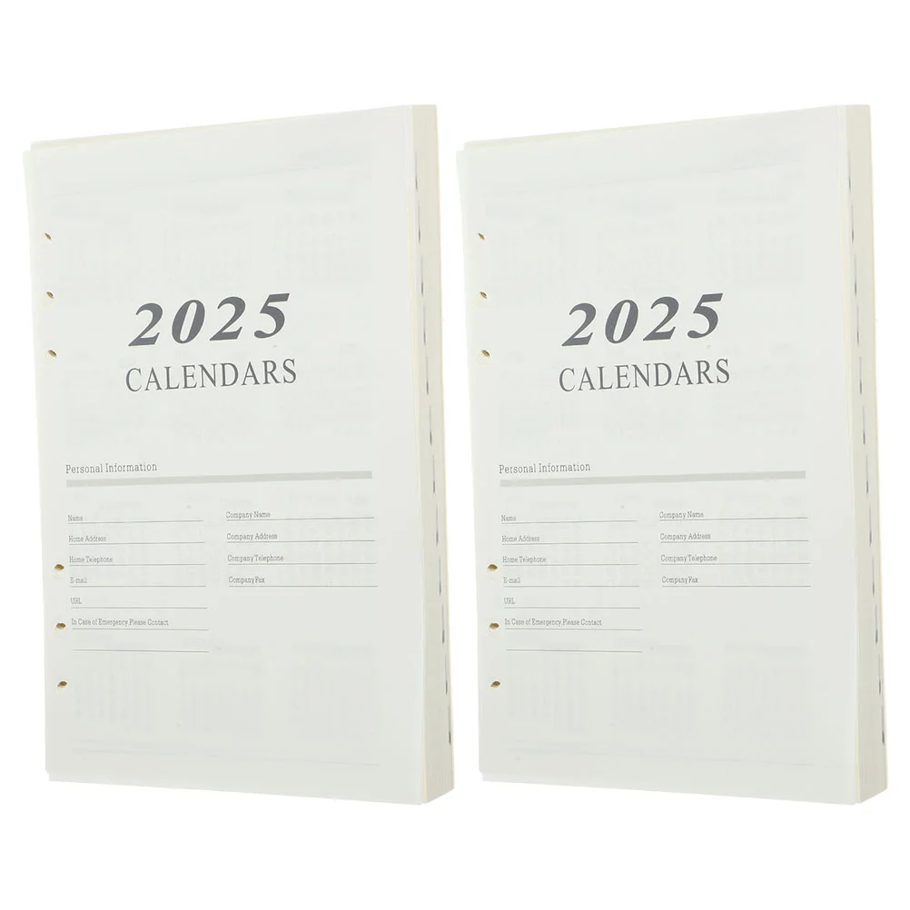 2 Books Notebook Refill Monthly Planner Paper Refills Inserts Calendar Loose Leaf Notepad Loose-leaf Binder Work
2 Books Notebook Refill Monthly Planner Paper Refills Inserts Calendar Loose Leaf Notepad Loose-leaf Binder Work