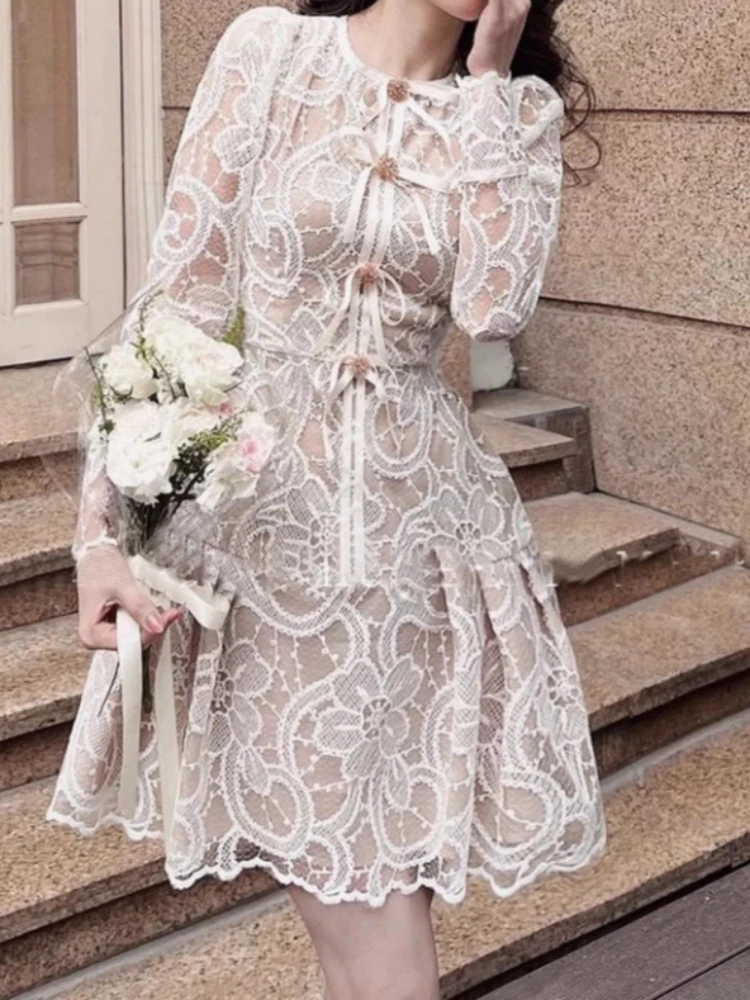Elegant Embroidery Lace High Waist Dresses Women 2024 Spring Luxury Woman Runway Dress Party Autumn Boho Long Sleeve Vintage
Elegant Embroidery Lace High Waist Dresses Women 2024 Spring Luxury Woman Runway Dress Party Autumn Boho Long Sleeve Vintage