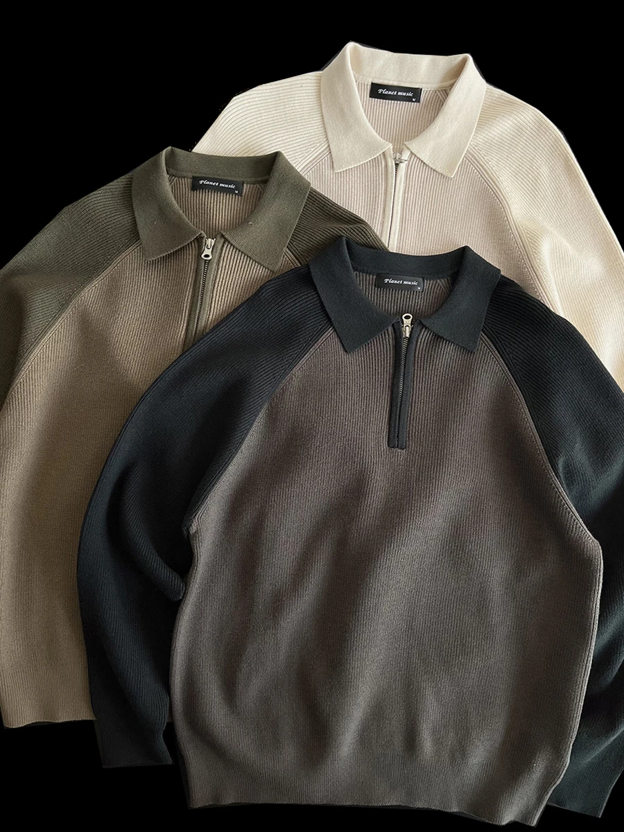 Heavyweight Color Blo American Retro f Zipper Knitwear Loose Layering Sweater Faionable Ci Walk Autumn Winter Men's ...
Heavyweight Color Blo American Retro f Zipper Knitwear Loose Layering Sweater Faionable Ci Walk Autumn Winter Men's ...