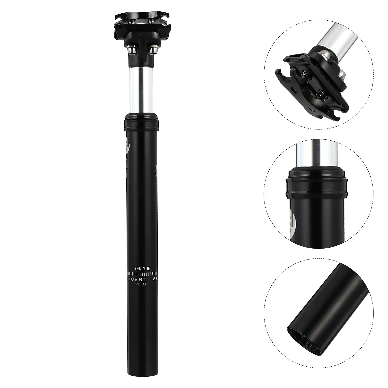 31.6mm Oil Pressure Suspension Seatpost High-Strength Aluminum Alloy for Mountain Bike Road Bike Comfortable Ride Adjustable
31.6mm Oil Pressure Suspension Seatpost High-Strength Aluminum Alloy for Mountain Bike Road Bike Comfortable Ride Adjustable
