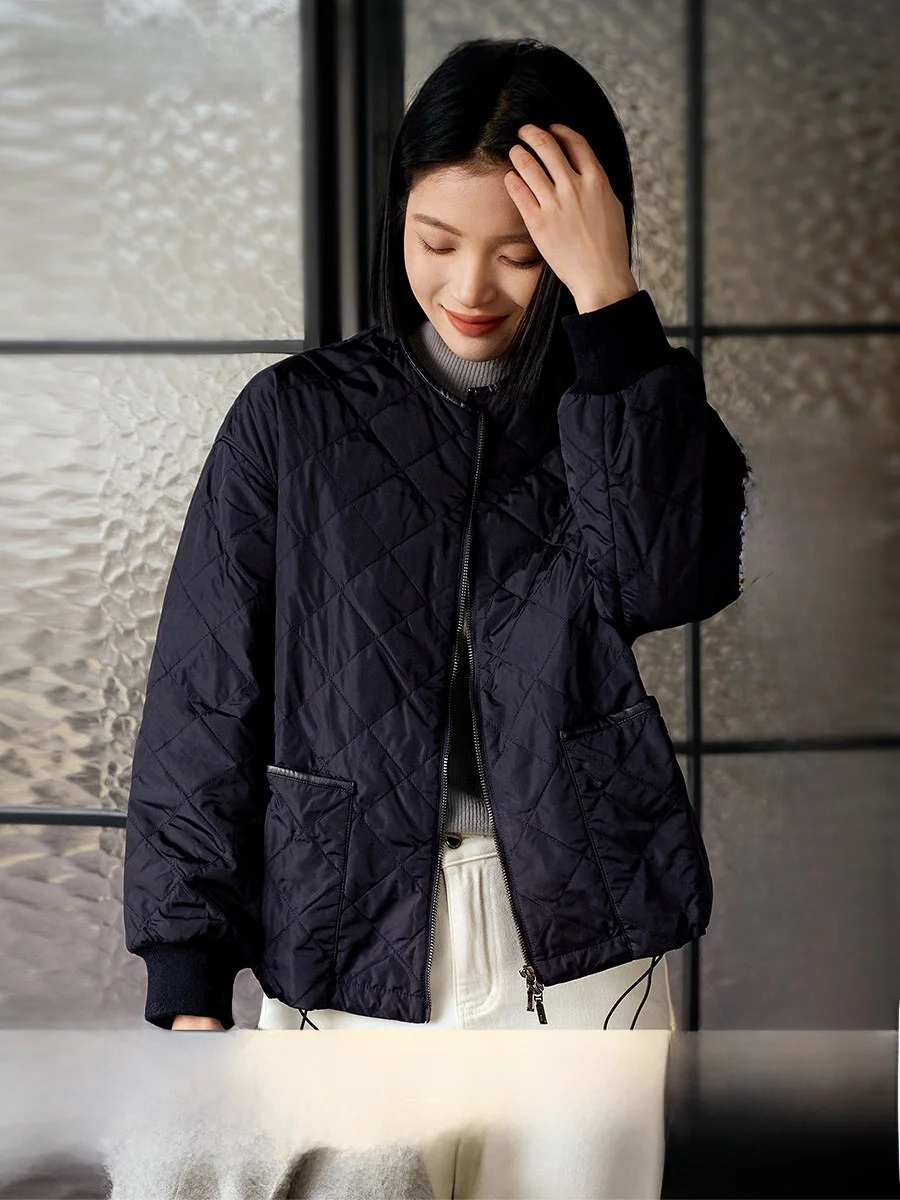 Xhange 2026 Spring New Fashion Commute Design Comfortable Deep Color Diamond Pattern Cotton Jacket Women's Top Coat OL Style ...
Xhange 2026 Spring New Fashion Commute Design Comfortable Deep Color Diamond Pattern Cotton Jacket Women's Top Coat OL Style ...