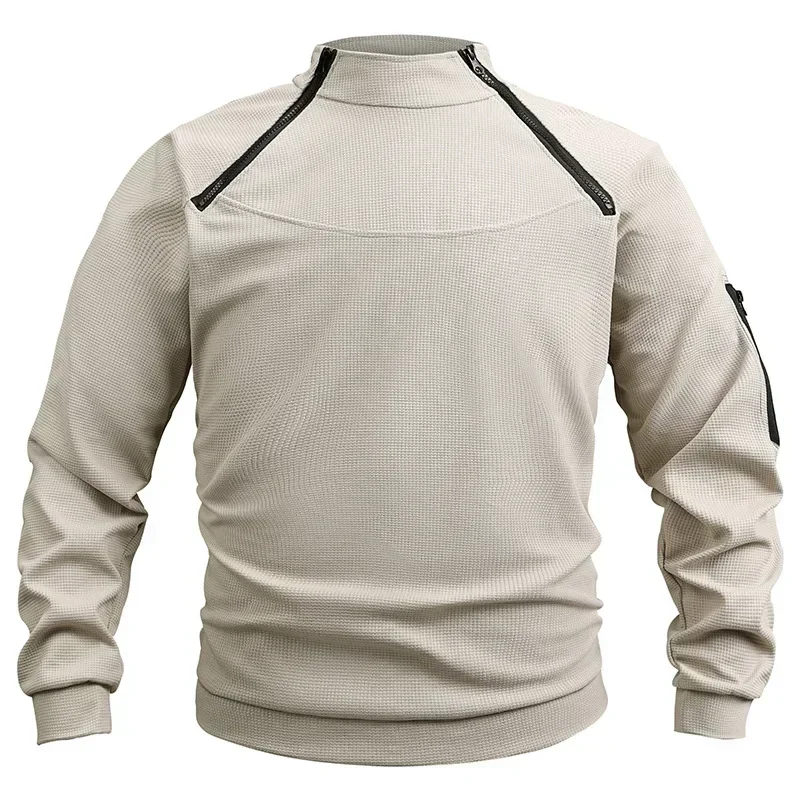 Spring Autumn Men's Casual Long Sleeve T-shirt Waffle Outdoor Tactical Loose Round Neck Youth Solid Color Top
Spring Autumn Men's Casual Long Sleeve T-shirt Waffle Outdoor Tactical Loose Round Neck Youth Solid Color Top